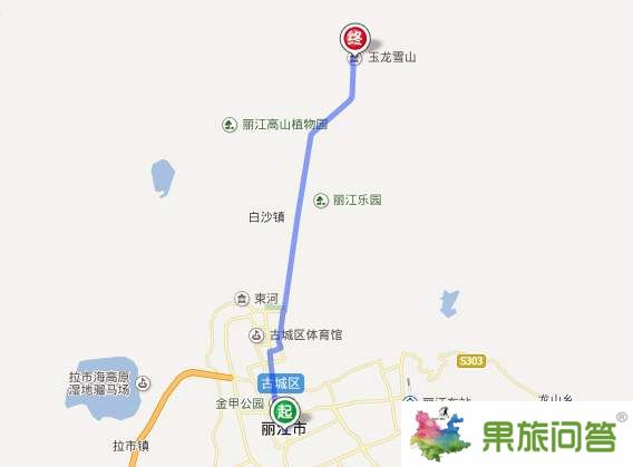 麗江到玉龍雪山怎么坐車？有多少公里？麗江到玉龍雪山班車